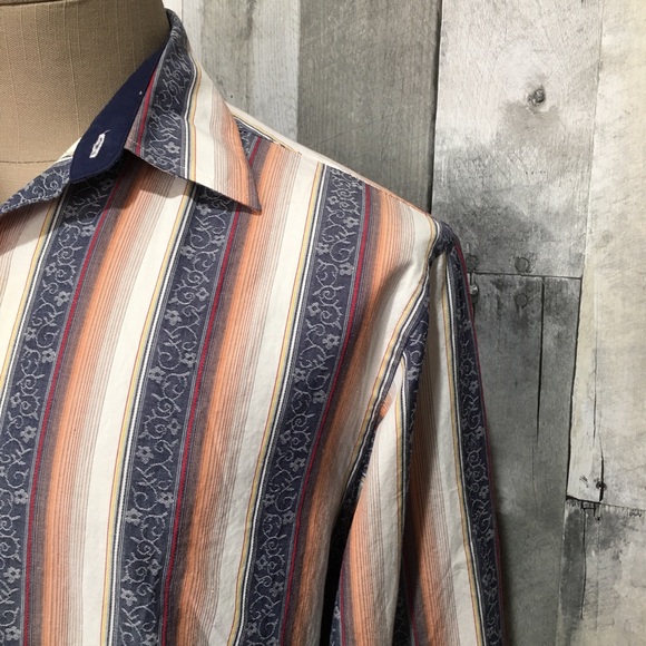 Sobrino - Mens Long Sleeve Button Up Medium Shirt - Picture 2 of 8